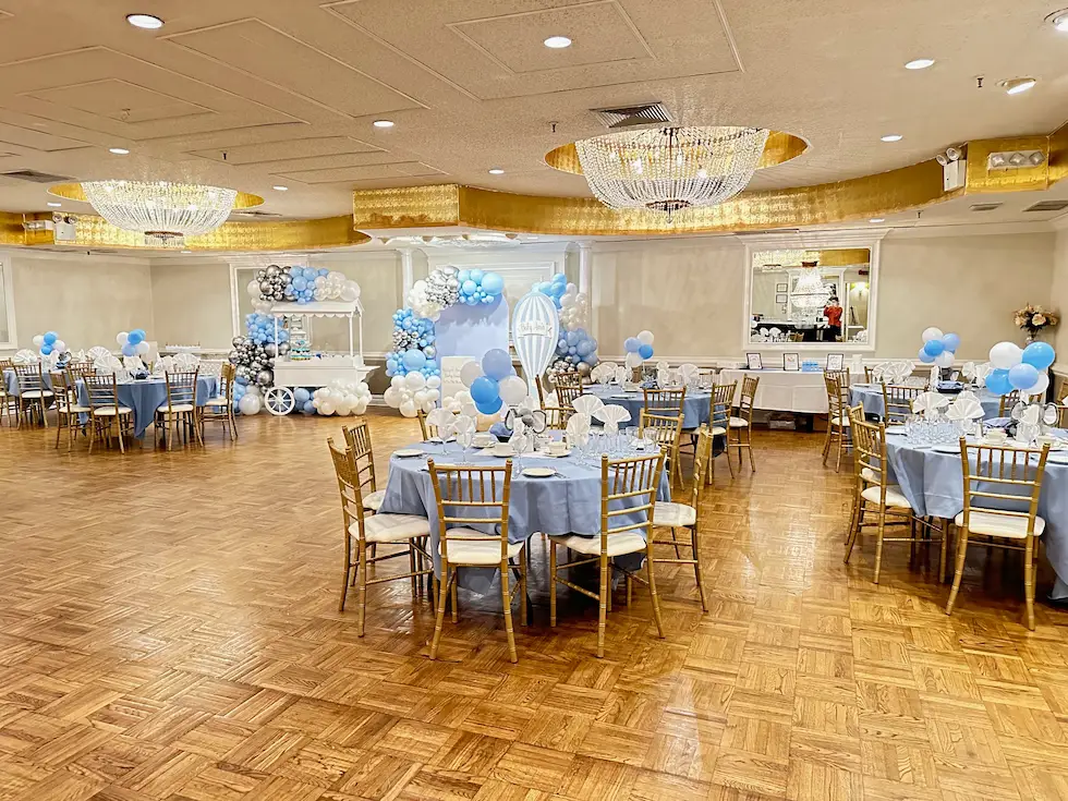 BALLROOM Blue Tablecloth