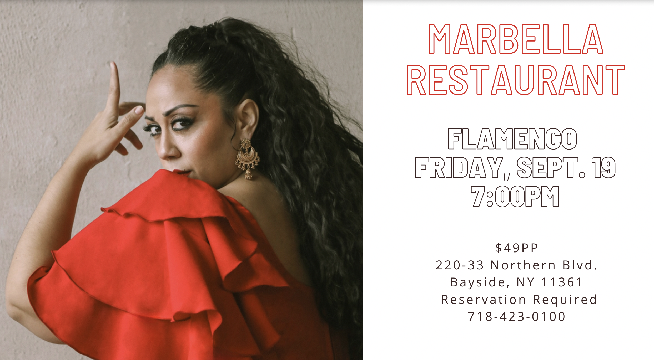 Monthly Flamenco 4 Course Dinner & Show $49++